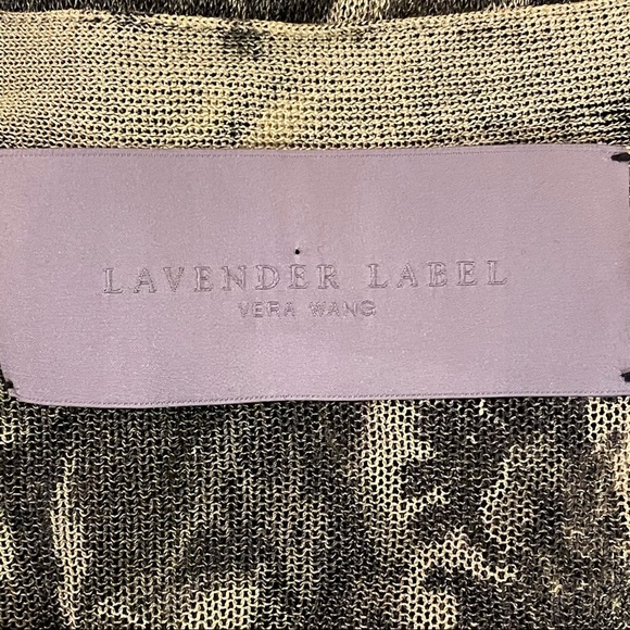 Vera Wang Floral Gray Blue Cardigan Blouse - Picture 14 of 14